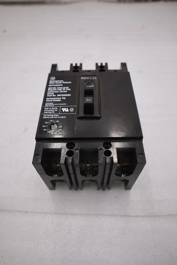 Used Westinghouse MCP13300CR Circuit Breaker 30A 3P 600VAC STOCK 5744CC