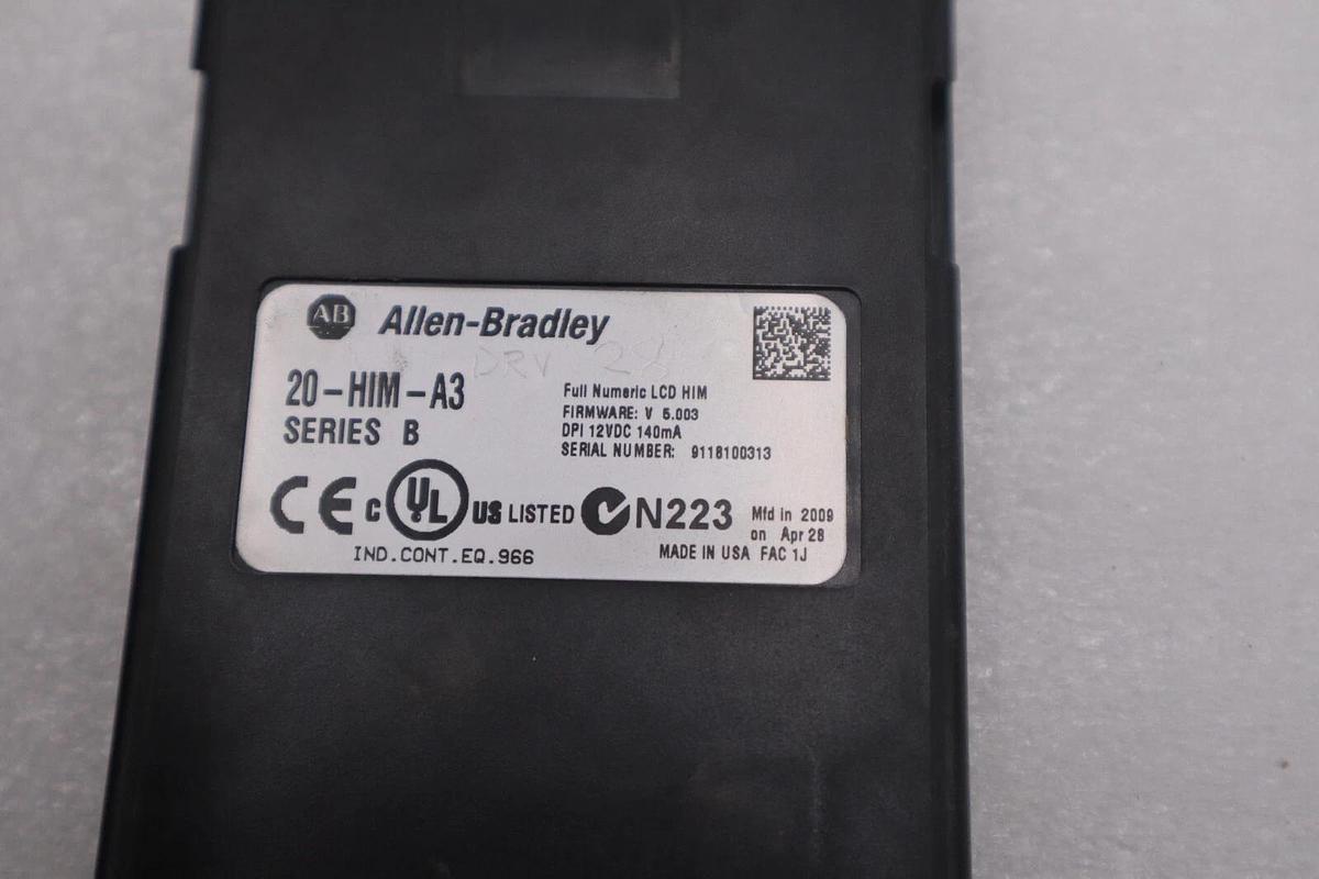 Used Allen Bradley 20-HIM-A3 Ser B PowerFlex AB Numeric Keypad W/ MOUNT STOCK 1834-B