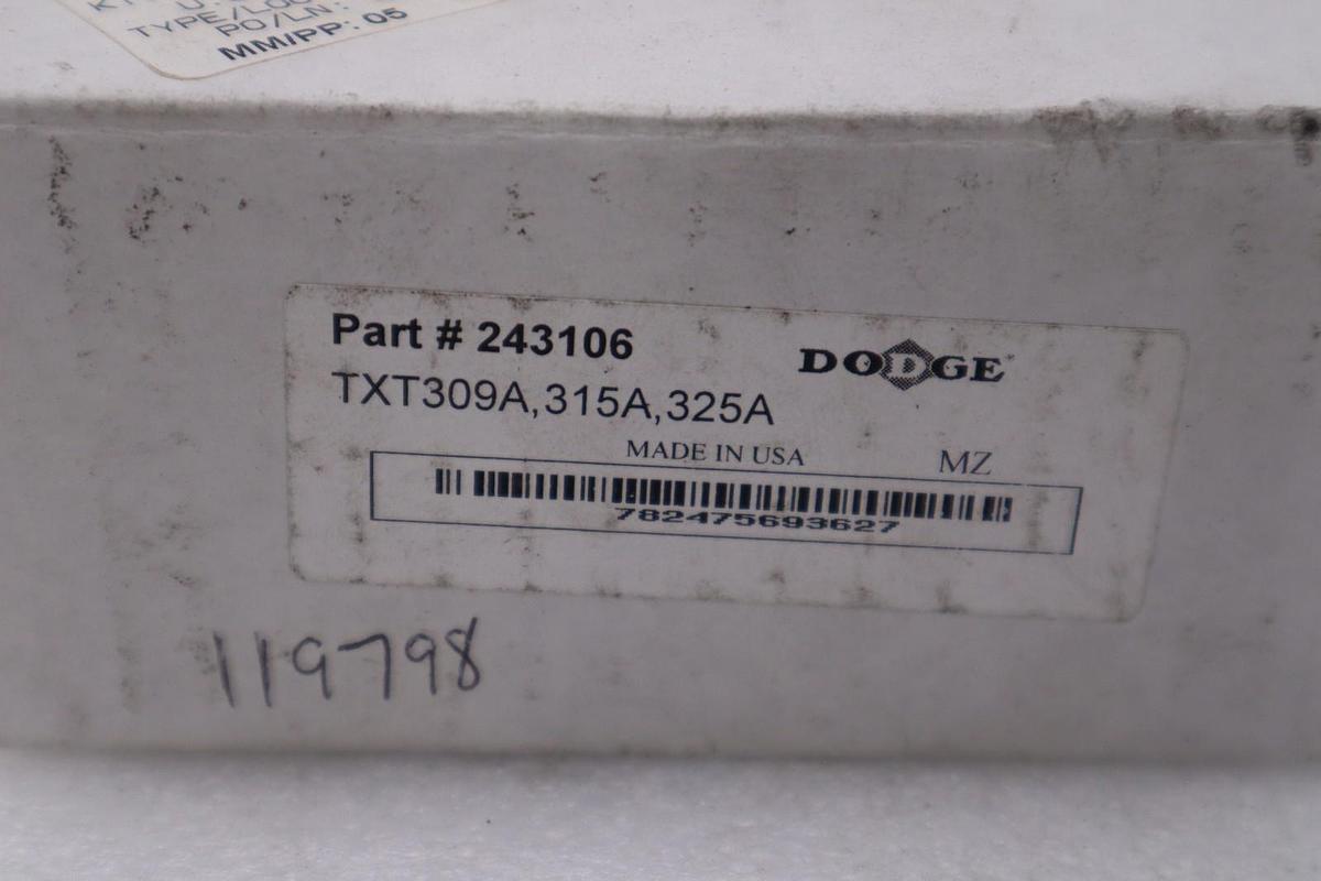 Used NEW OPEN BOX Dodge 243106 TXT309A,315A,325A BACKSTOP ASSY STOCK H344A