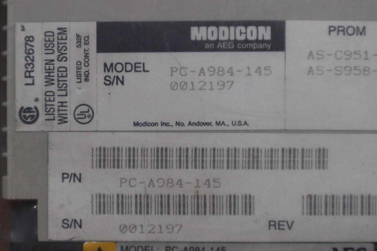 Used NEW OPEN BOX AEG PC-A984-145 Control System Modicon CPU Module STK G60A