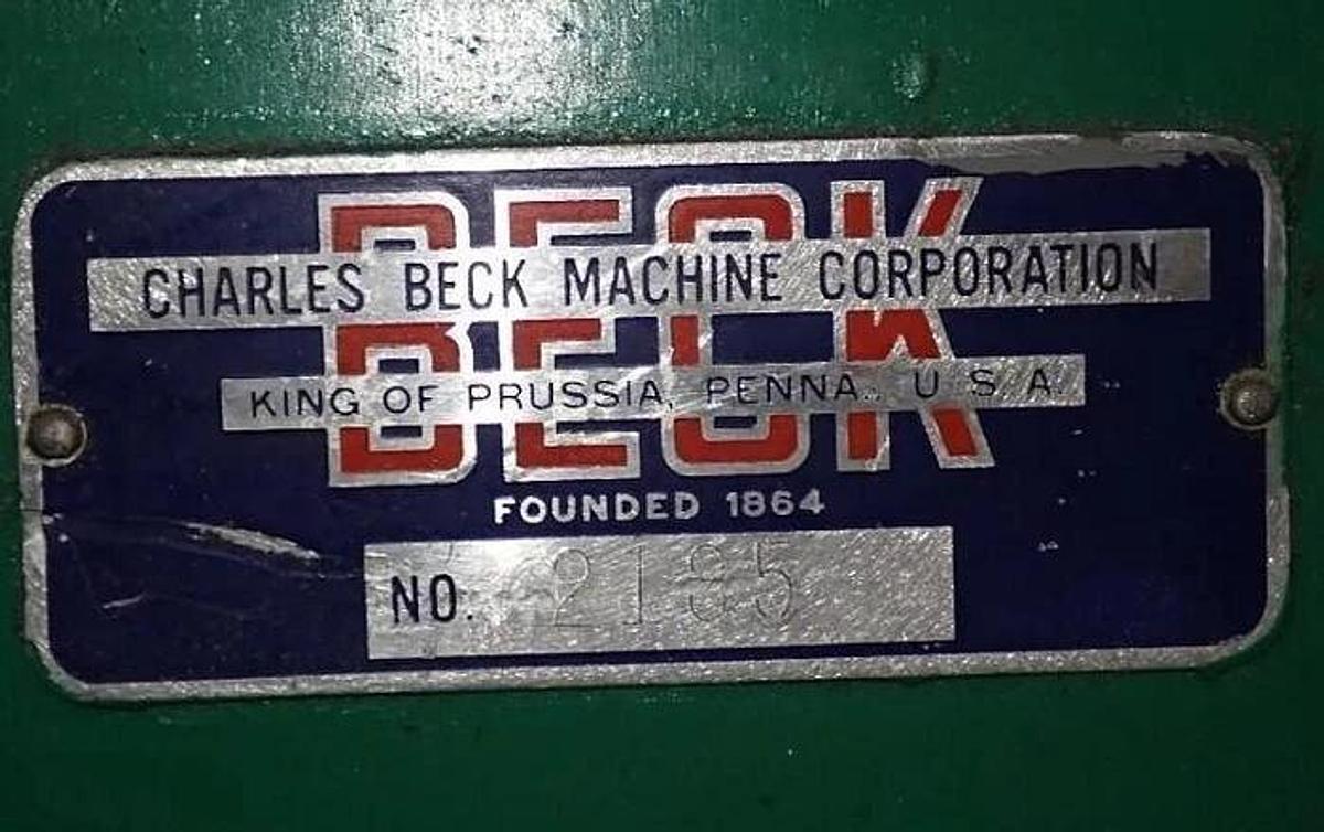 Used 72" BECK ROTARY KNIFE SHEETER WITH OUTPUT CONVEYOR