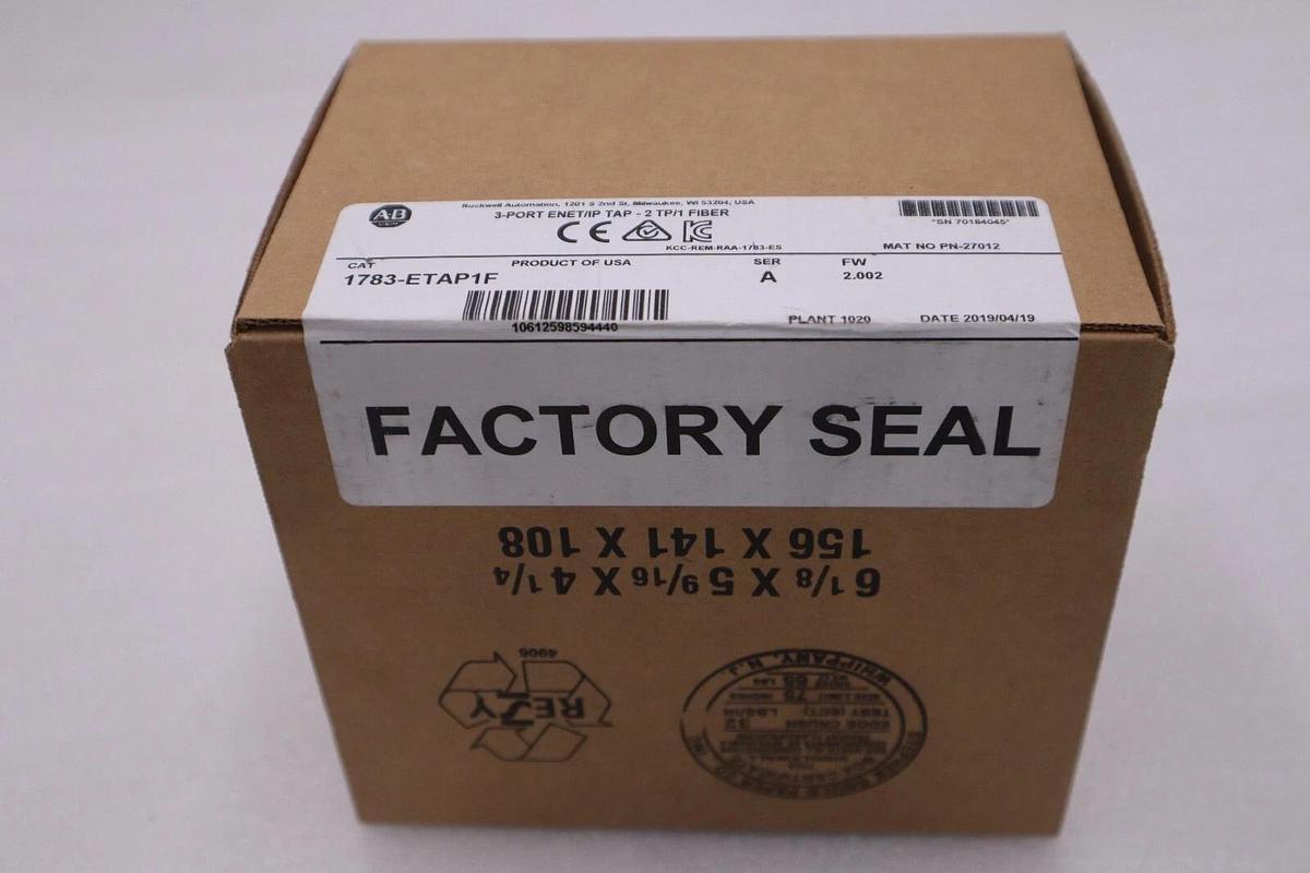 New Allen Bradley 1783-ETAP1F Series A EtherNet/IP Tap 3-Port NEW SEALED #G123A