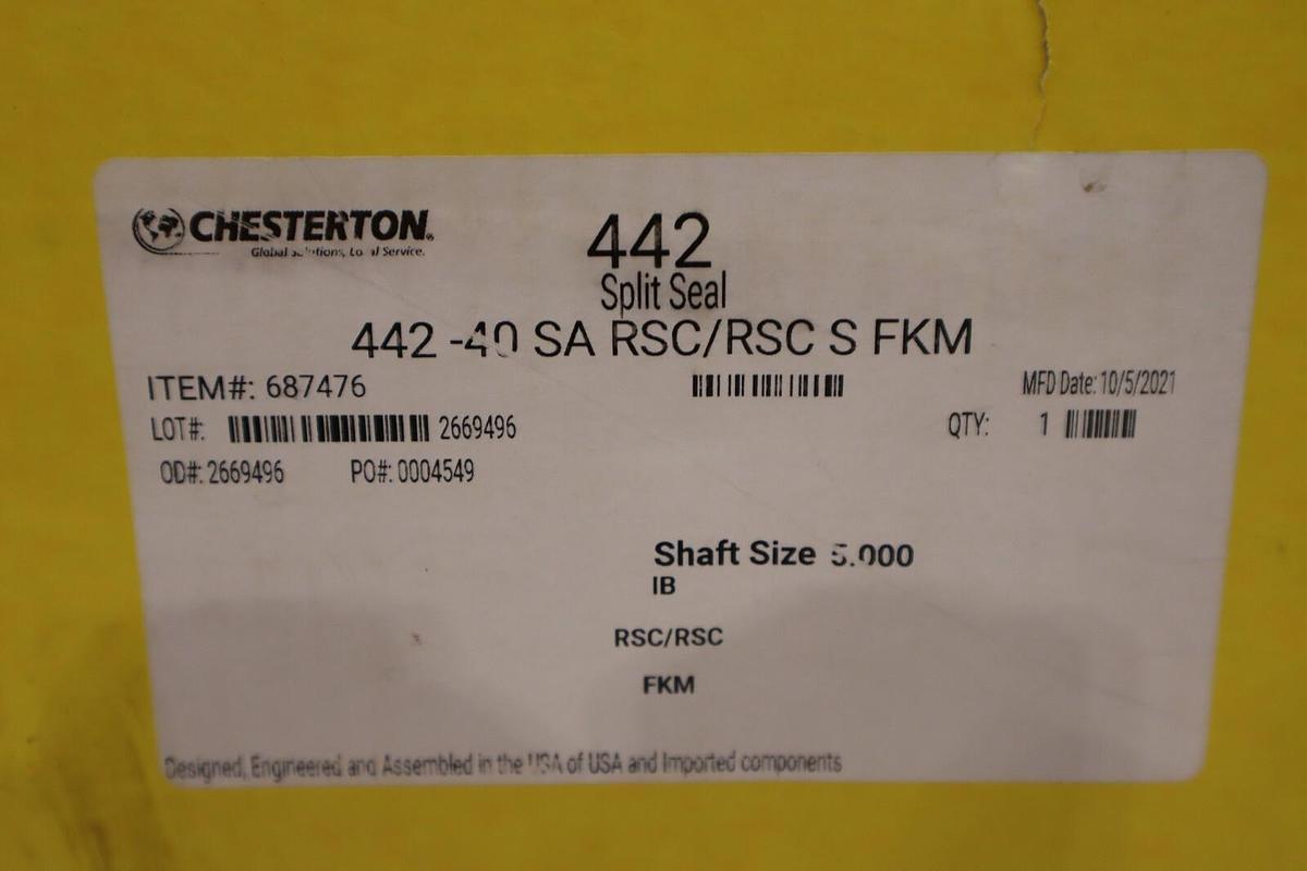 NEW IN BOX Chesterton 442-40 SA RSC/RSC S FKM Split Seal STOCK 1442B