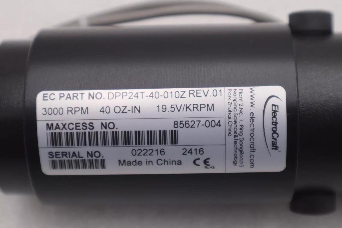 NEW OPEN BOX ElectroCraft P/N: DPP24T-40-010Z - Rev. 01 Servo Motor STOCK K-3095