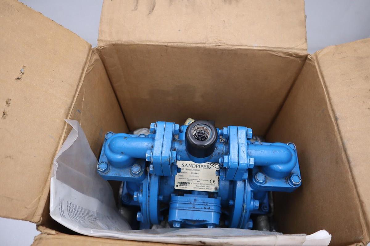 Used SANDPIPER WARREN RUPP ALUMINUM S05B1AHWANS000 METALLIC BALL VALVE STK H229