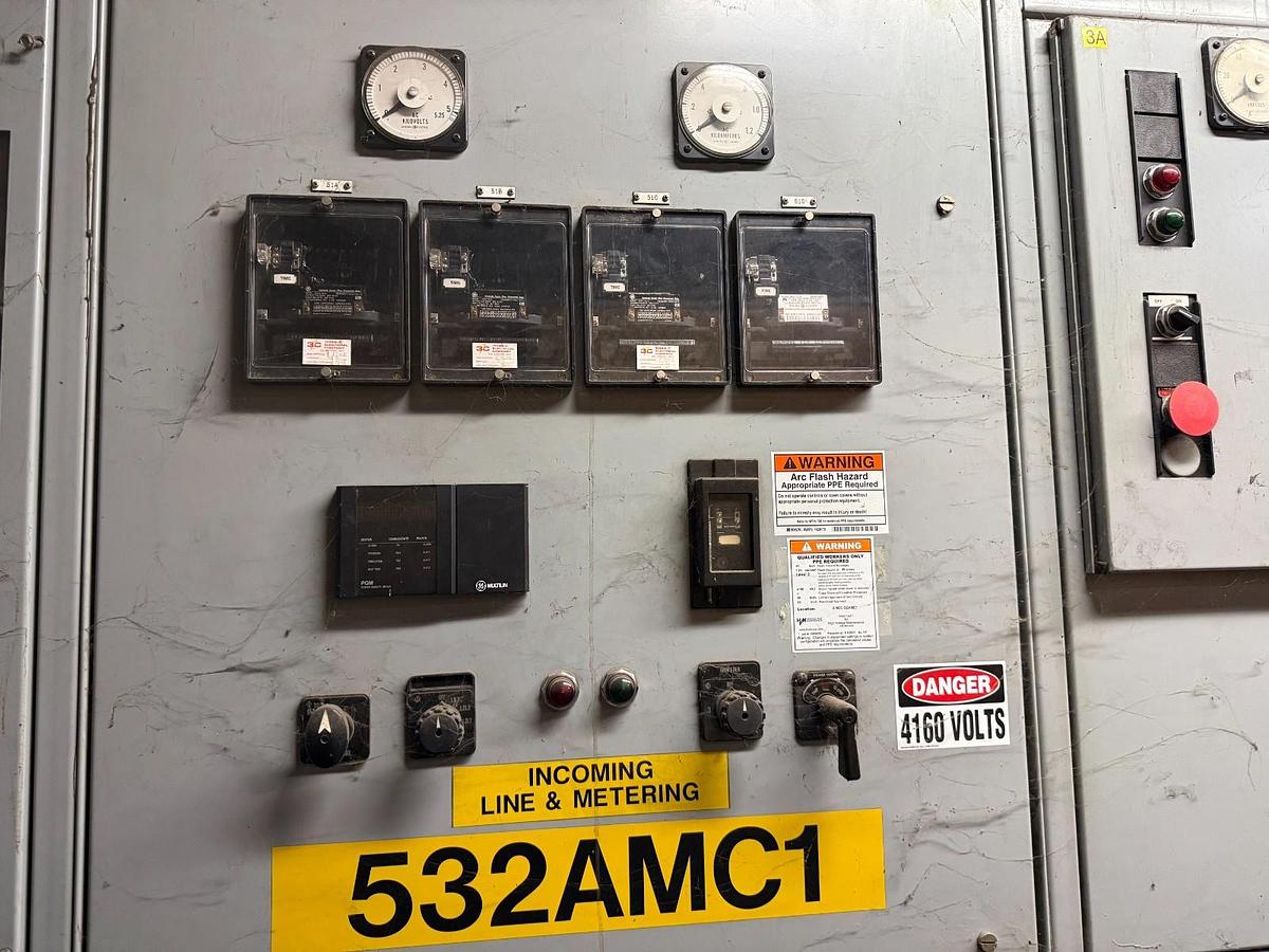 Used GE Limitamp Motor Control 4160 Volt Model CR194A148F2 Complete Switchgear System