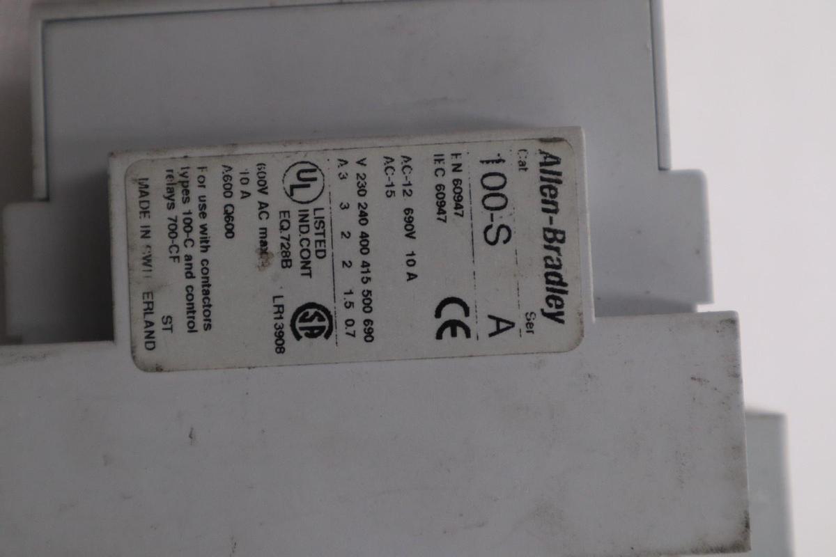 Used AB Allen-Bradley 100-C30*00 Series-B 600VAC Contactor STOCK H1194A