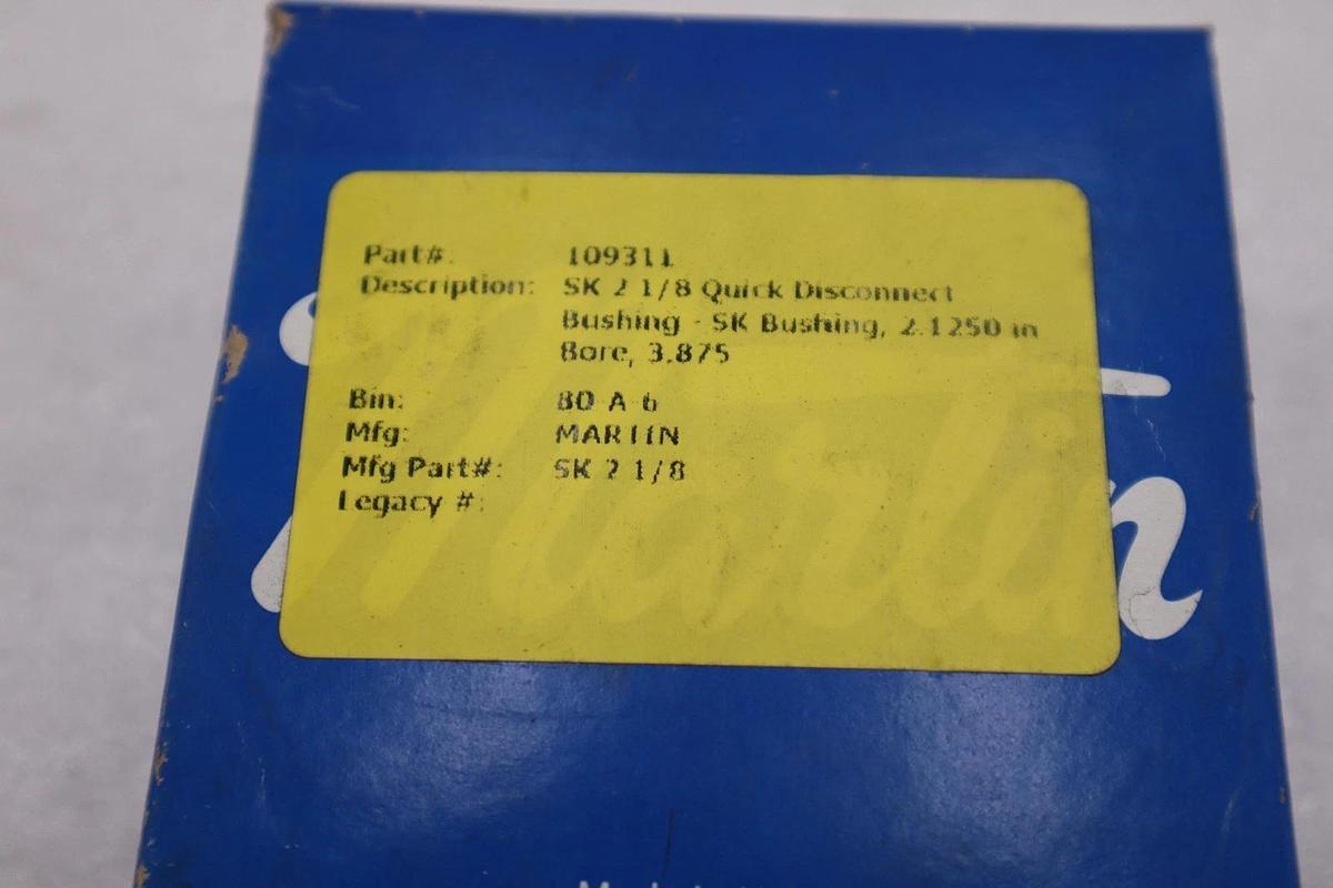 Used NEW Martin SK 2 1/8 QD Bushing 2 1/8 STOCK K2088CC