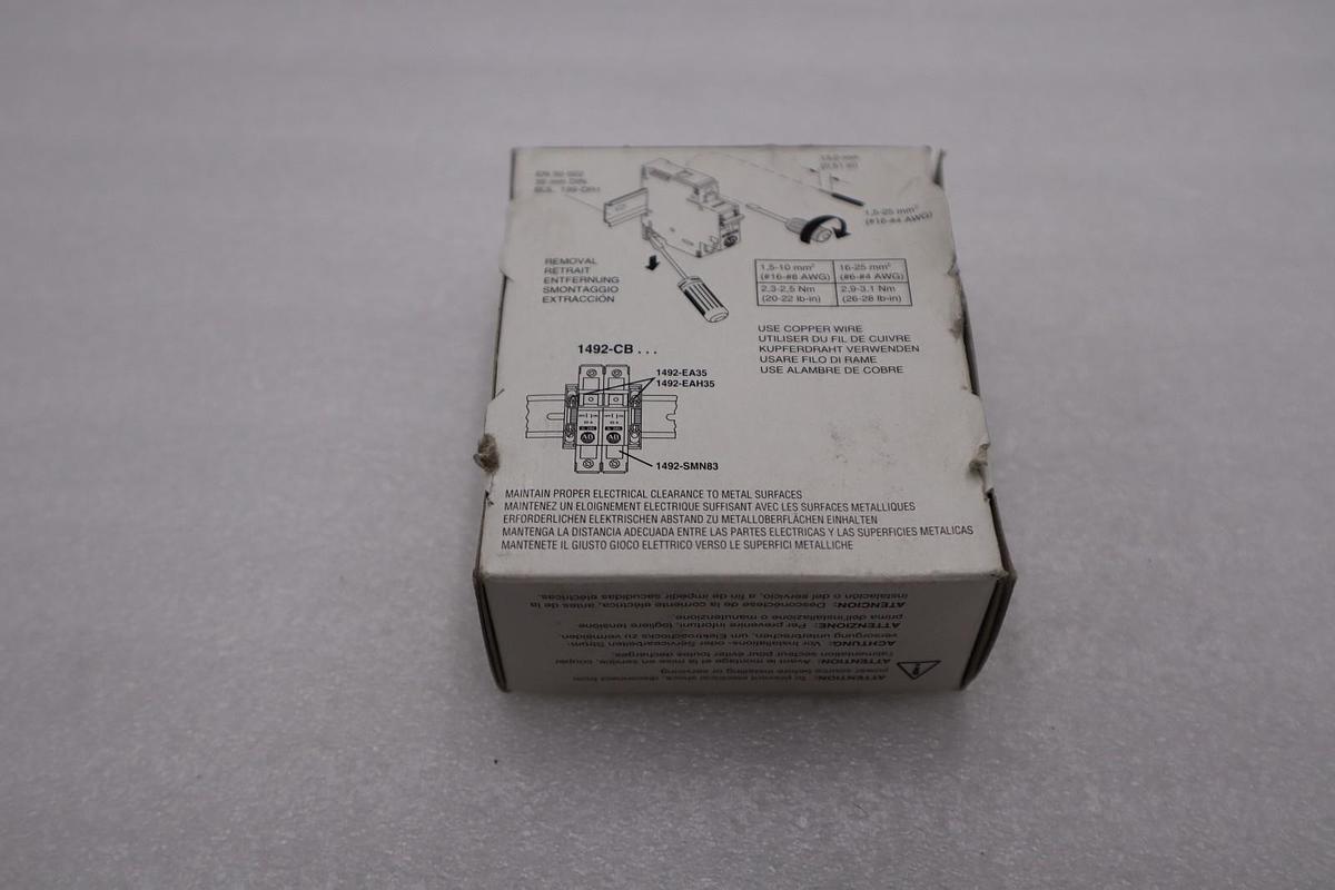 LOT OF 2 - Allen Bradley 1492-CB2G150 Ser C Circuit Breaker 15 A STOCK H843A