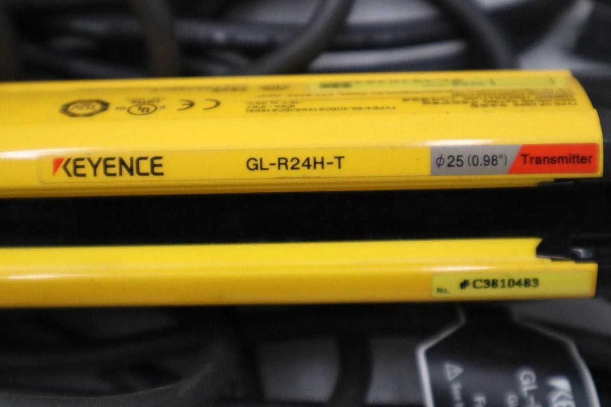 Used Keyence GL-R24H Safety Light Curtain Set GL-R24H-R / GL-R24H-T STOCK H1613