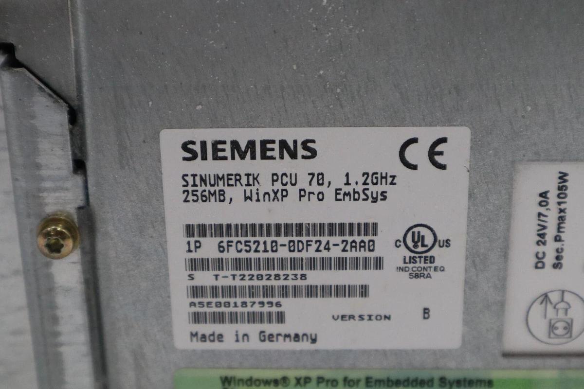 Used Siemens SINUMERIK 6FC5210-0DF24-2AA0 PCU 70, 1,2GHz STOCK 1383C