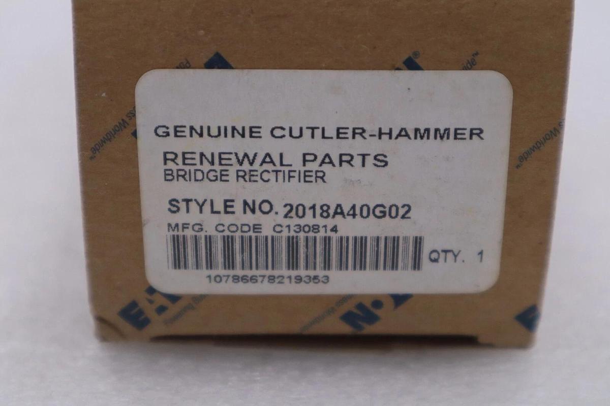EATON 2018A40G02 125VAC RECTIFIER BRIDGE NEW WITH BOX STOCK G773A
