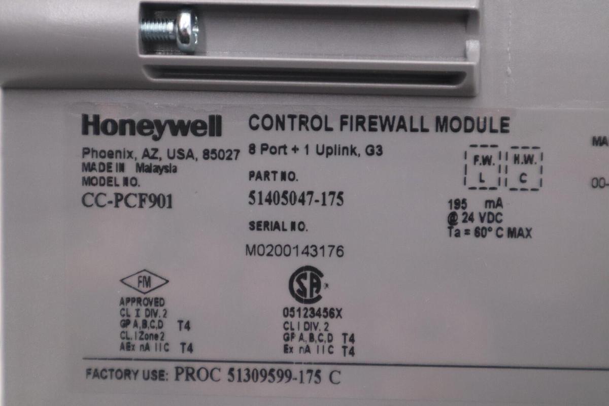Used New In Box HONEYWELL CC-PCF901 Control Firewall Module 51405047-175 STOCK G194A