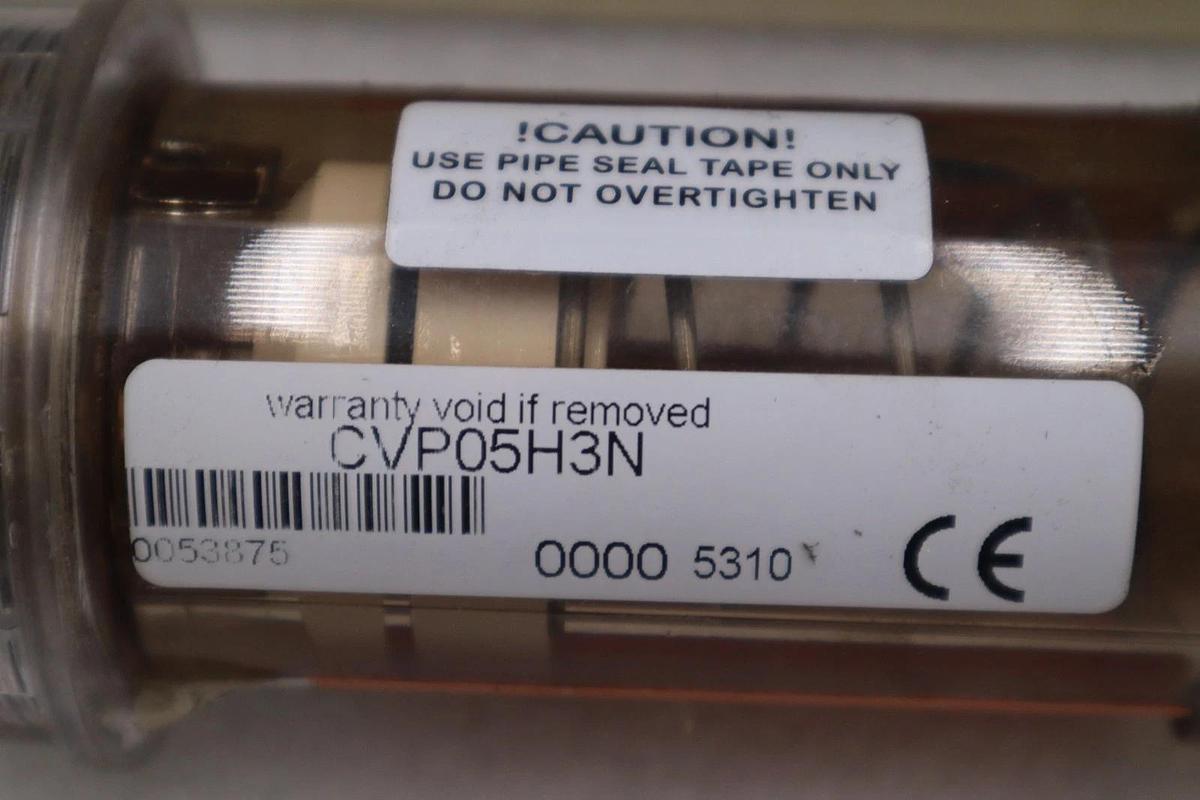 Used NEW LAKE MONITORS CVP05H3N CLEAR VIEW VALUE FLOW METER - STOCK 1798CC