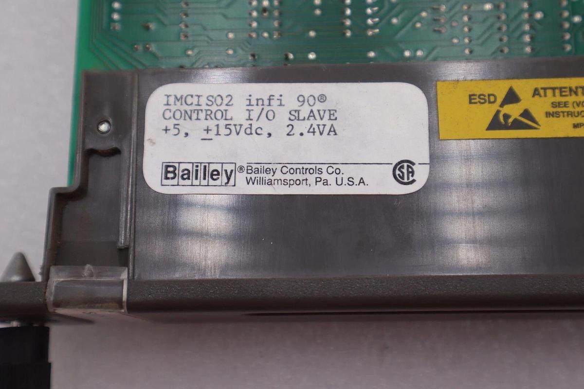 Used Bailey IMCIS02 Infi 90 Control Input Output Slave 2.4VA SADR 34 3A-6-5 #K-1641