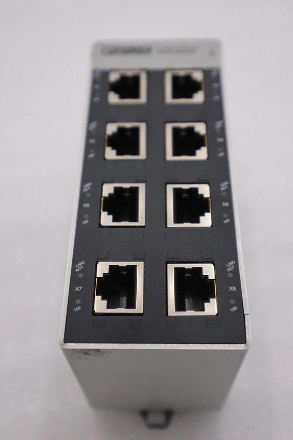 Used PHOENIX CONTACT FL SWITCH SFN 8TX ETHERNET SWITCH 2891929 STK K-402-D