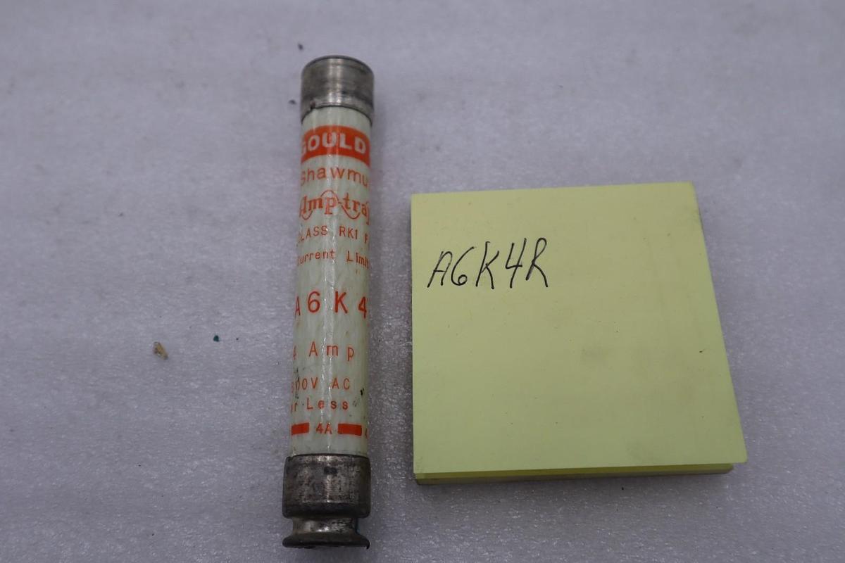 Used LOT OF 8 - Gould Shawmut A6K4R Fuse - STOCK H589A
