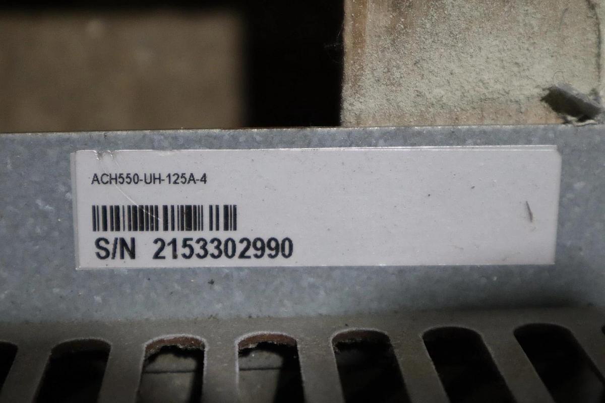 Used ABB ACH550-UH-125A-4 AC DRIVE 550 SERIES 3 PHASE 380-480 V AC STOCK HP142