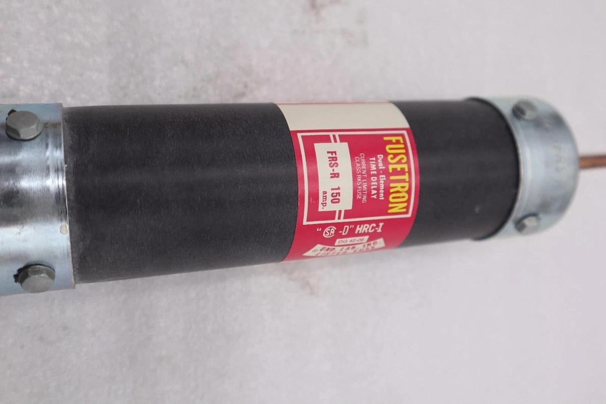Used BUSSMAN FUSETRON FRS-R 150 DUAL ELEMENT TIME DELAY FUSE STOCK K-3540