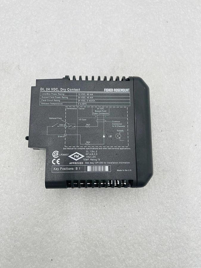 Used EMERSON DELTAV KJ3001X1-BB1 DI 8 CH 24VDC DRY CONTACT #K-2627