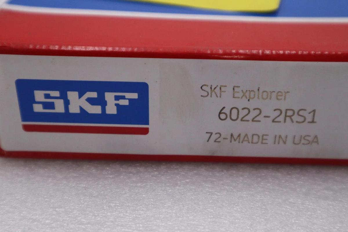 Used SKF Explorer 6022-2RS1  Single Row Ball Bearing -NEW IN BOX - STOCK 2945CC