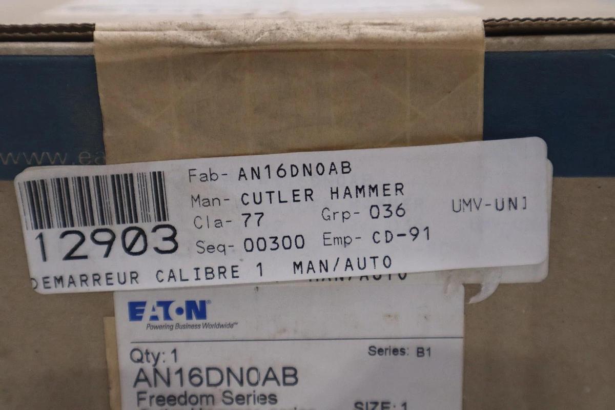 Used Eaton AN16DN0AB Series B1 Freedom Starter NEW STOCK GF863