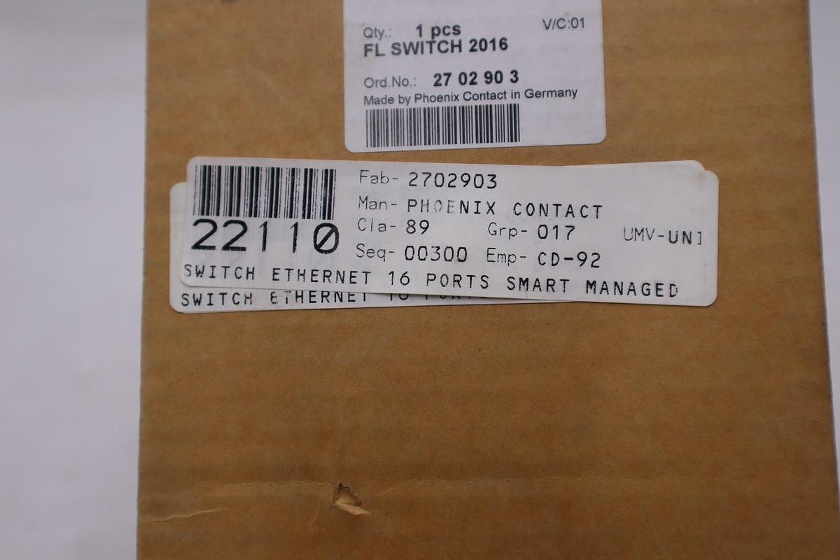 Used PHOENIX CONTACT FL SWITCH STOCK #2081B
