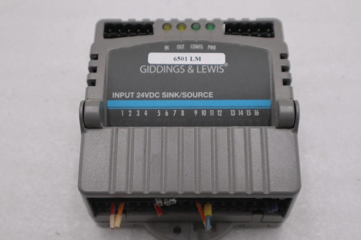 Used GIDDINGS & LEWIS M.1300.7372 R1 Input Module 24VDC SINK/SOURCE STOCK 643-D
