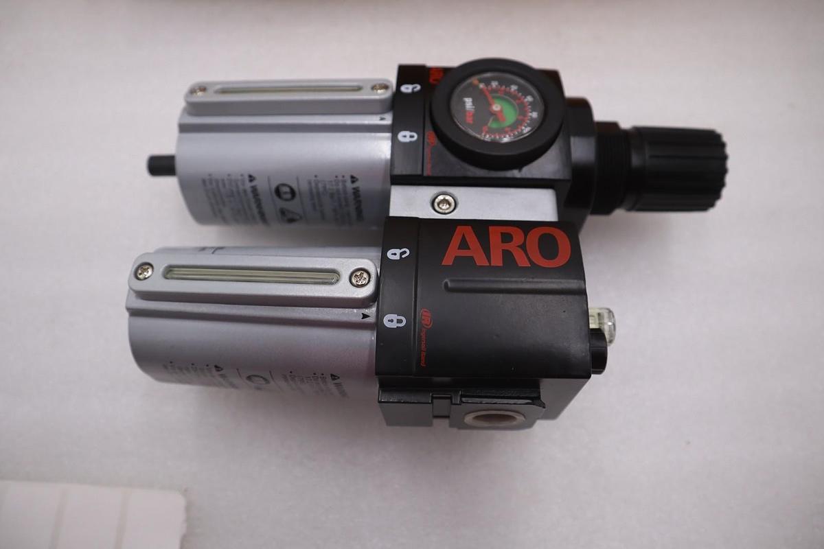 Used Ingersoll Rand ARO C38341-610 Filter Regulator Lubricator 1/2"  STK K127D