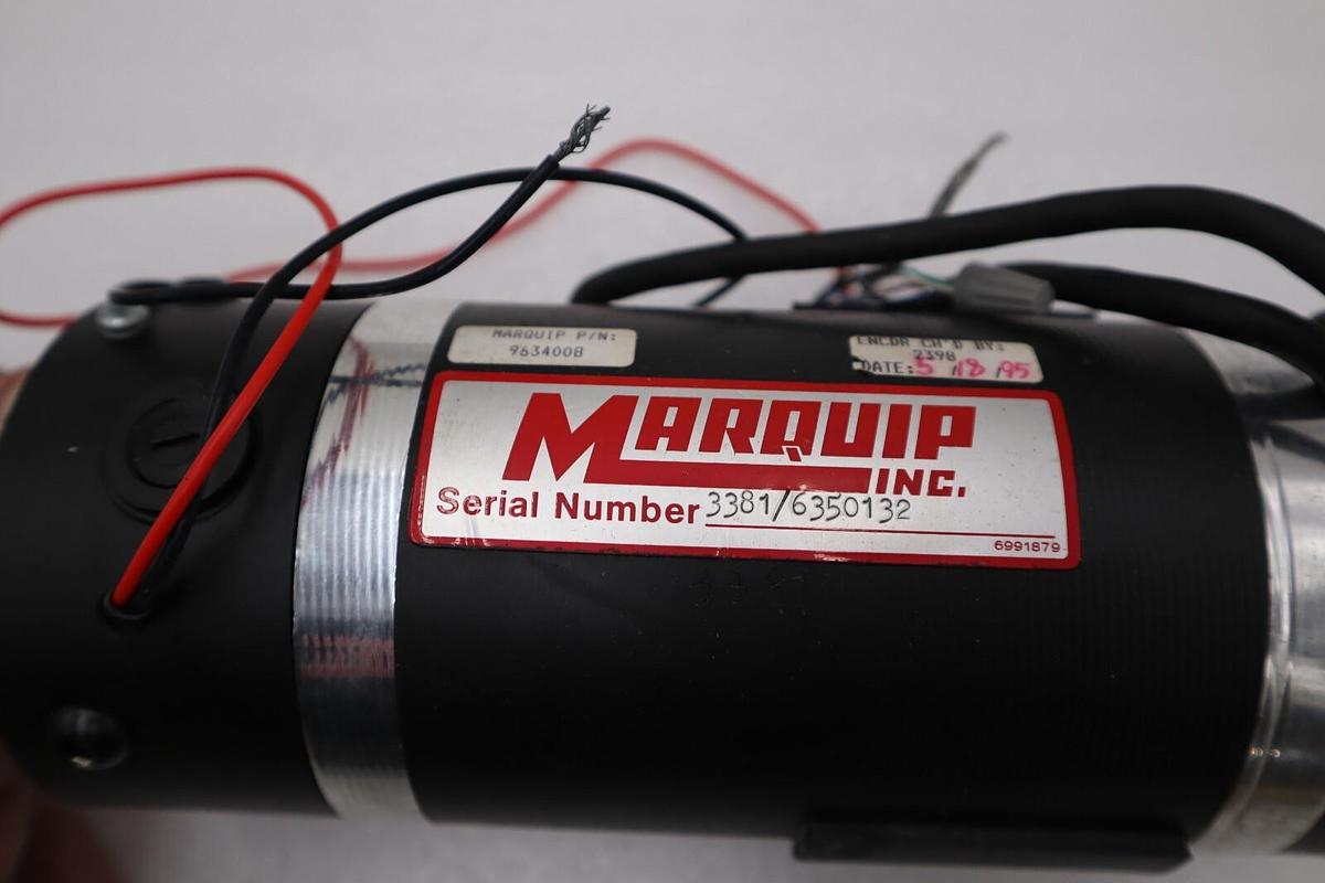 NEW Marquip P/N: 9634008 SERIAL 3381/6350132 MOTOR STOCK 5871