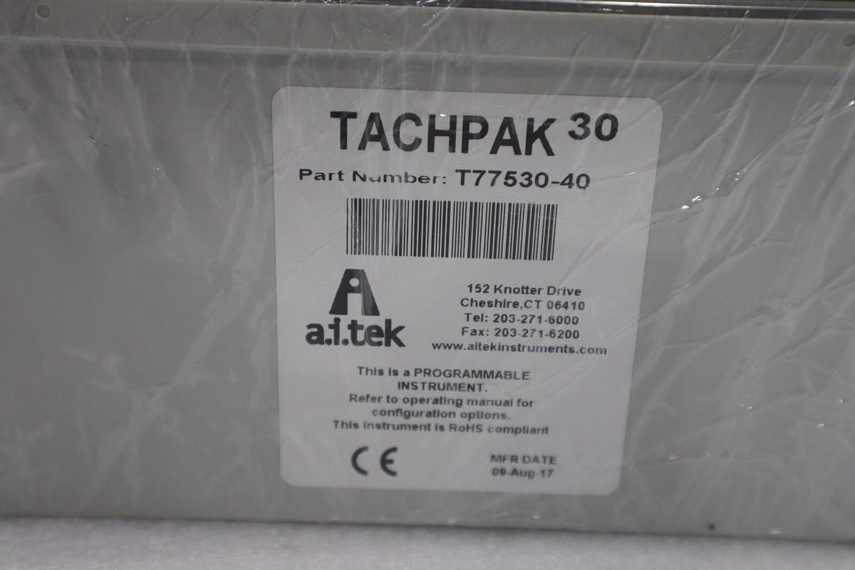 Used NEW OPEN BOX A.I.TEK T77530-40 TACHPAK 30 TACHOMETER STOCK G686