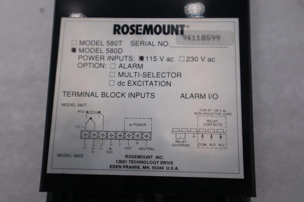 Used NEW OPEN BOX Rosemount 580D Digital Process Indicator STOCK GF444