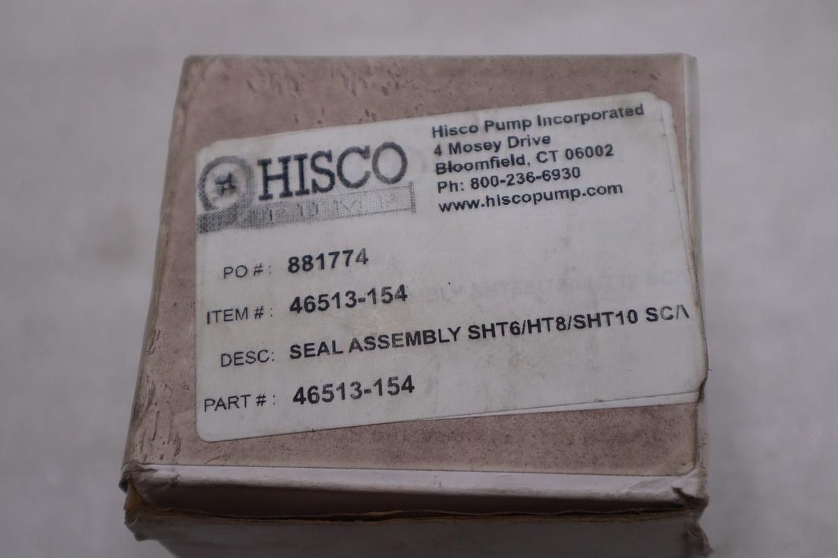 HISCO 46513-154 Mechanical Seal Assembly SHT6/HT8/SHT10 - NEW - STOCK GF415A