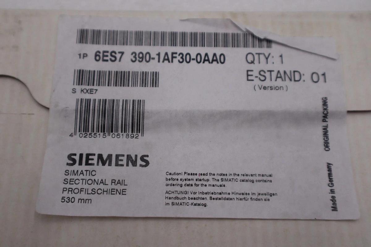 Used SIEMENS 6ES7390-1AF30-0AA0 MOUNTING BRACKET NEW UNIT STOCK G295A