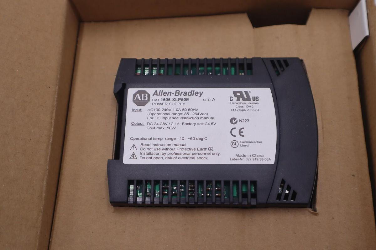 Used NEW IN BOX Allen-Bradley 1606-XLP50E POWER SUPPLY STOCK B-1378