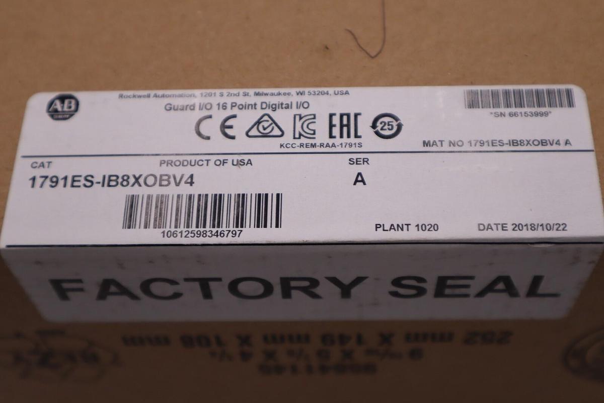 ALLEN BRADLEY 1791ES-IB8XOBV4 COMPACT BLOCK GUARD I/O ETHERNET NEW SEALED #G105