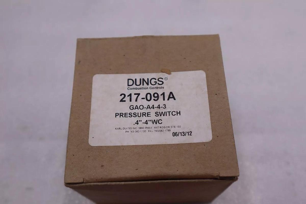 DUNGS GAO-A4-4-3 GAS PRESSURE SWITCH STOCK #3444