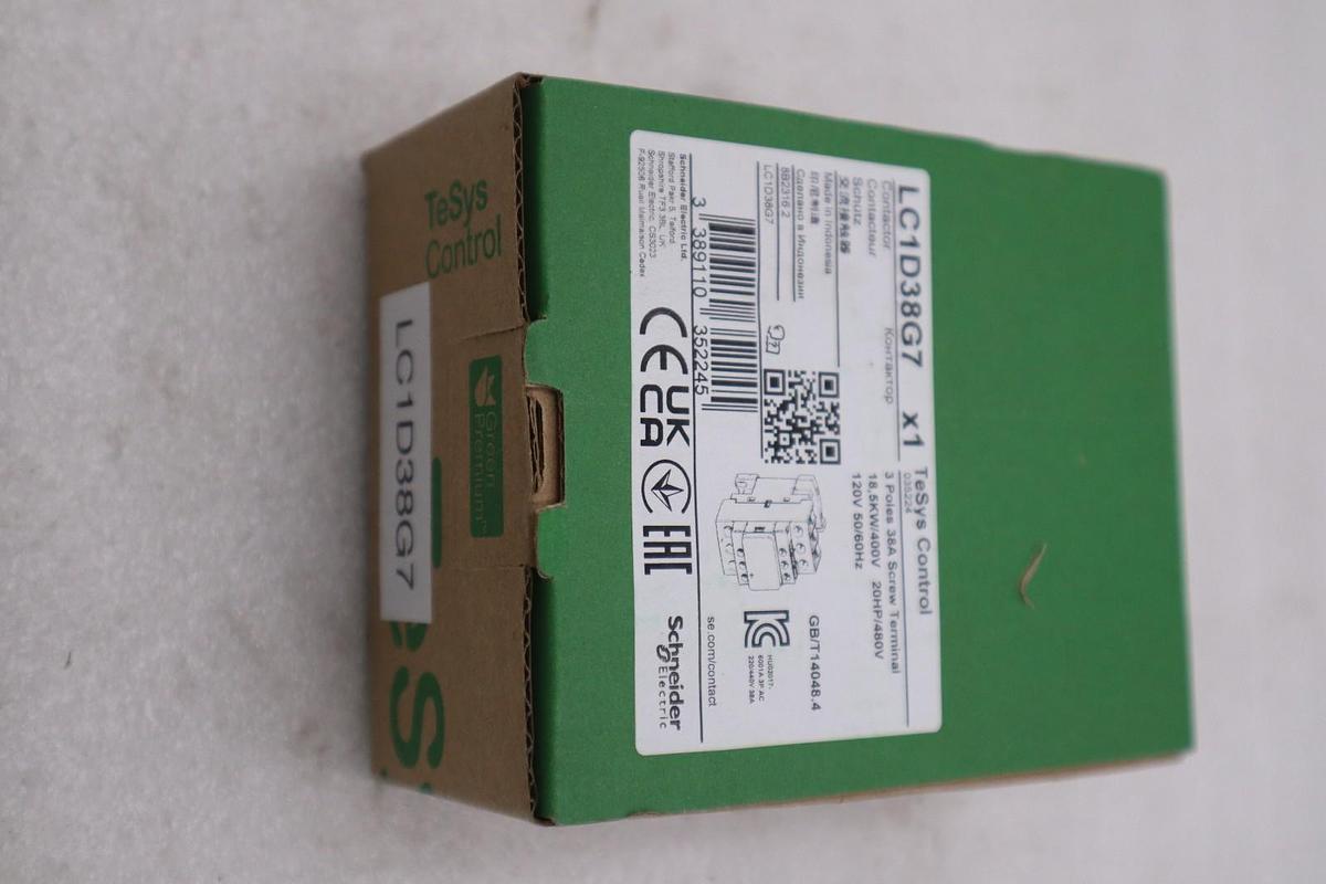 Used NEW OPEN BOX Schneider LC1D38G7 Contactor AC120V LC1D38G7 STOCK 6079