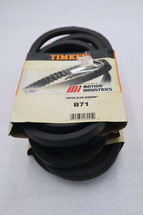 LOT OF THREE Timken B71 Super Blue Ribbon V-Belt, 74.3" Outside Length STK 2011