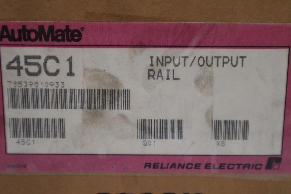 Reliance AutoMate 45C1 Programmable Controller INPUT/OUTPUT RAIL STOCK 5452