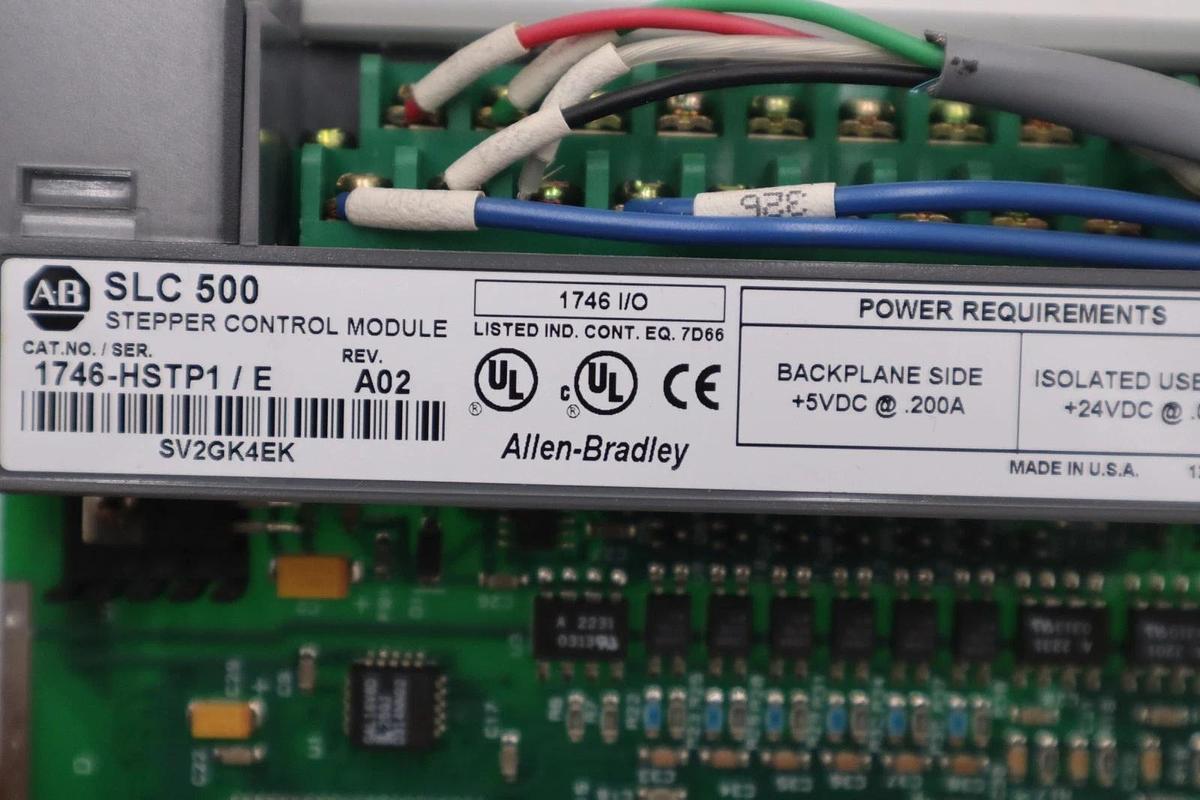 Used AB ALLEN BRADLEY 1746-HSTP1 SER E STEPPER CONTROL MODULE STK 5354
