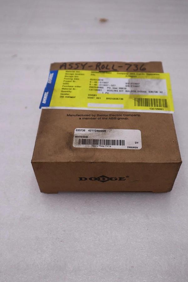 Used DODGE 035736 42TTDN095M SPHERICAL ROLLER BEARING SEAL KIT - STOCK GF596A