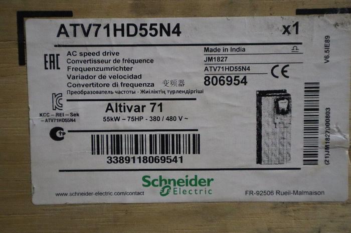 NEW SCHNEIDER ATV71HD55N4Z AC Variable Speed Drive JM1827 ALTIVAR 71 STOCK S-277