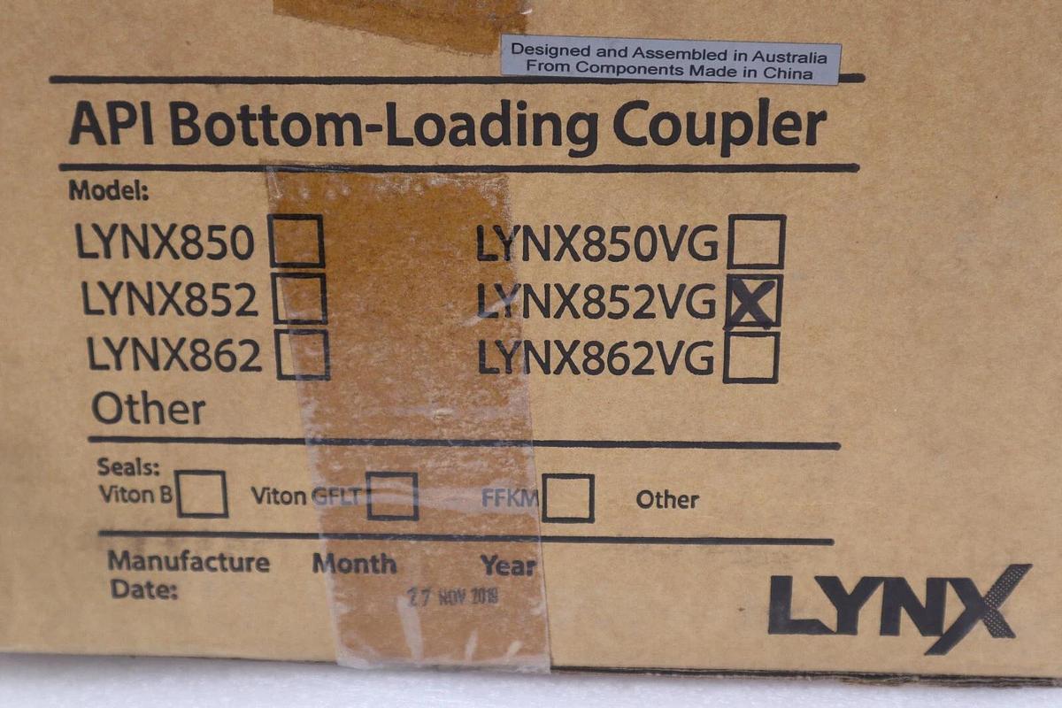 LYNX API BOTTOM-LOADING COUPLER MODEL LYNX852VG NEW IN BOX STOCK 4610