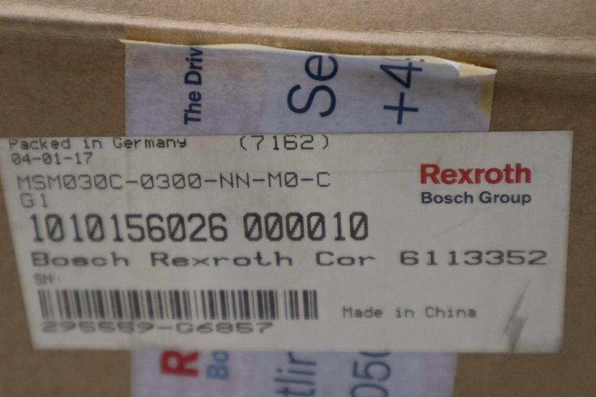 Rexroth Servo Motor MSM030C-0300-NN-M0-CG1 030 SIZE NATURAL CONVECTION #1554-A
