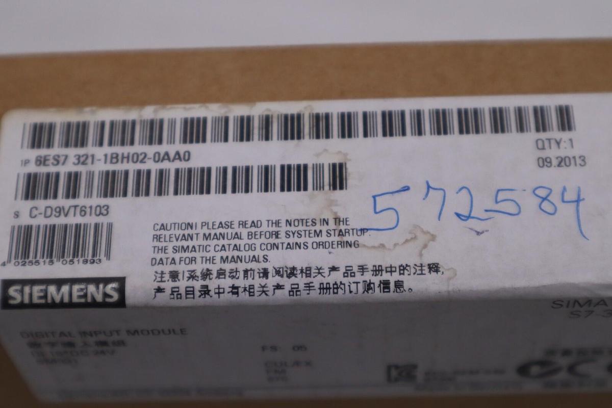 SIEMENS 6ES7 321-IBH02-0AA0 SIMATIC S7-300 DIGITAL INPUT MODULE NEW SEALED#G387A