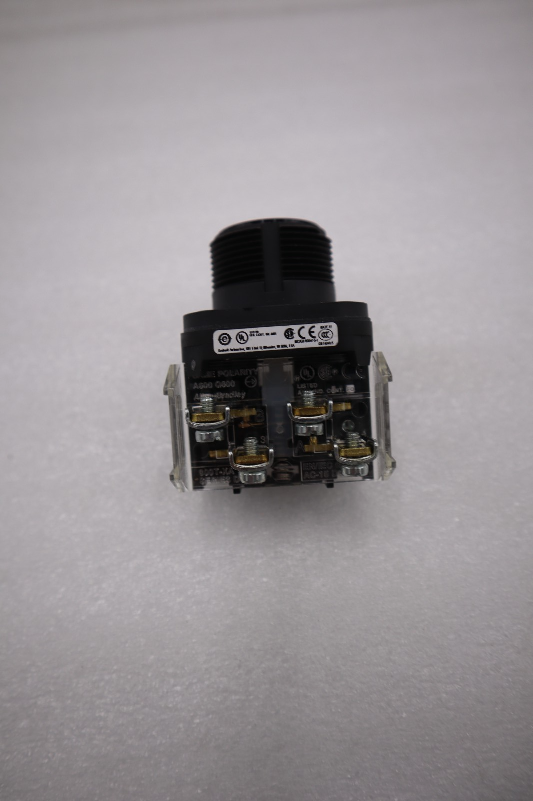 Used AB Allen Bradley Black Push Button 800H-AR2A Ser. F NEW OPEN BOX STK H1249A