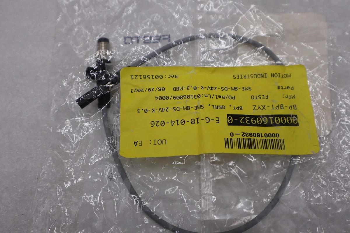 FESTO 5-10V M8 NO PROXIMITY SENSOR 543861 SME-8M-DS-24V-K-0,3-M8D STK H1656A