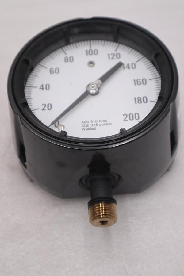 Used ASHCROFT 45-1279-SS-04L/ 45 1279SS 04L 200# PRESSURE GAGE STOCK #GF1373