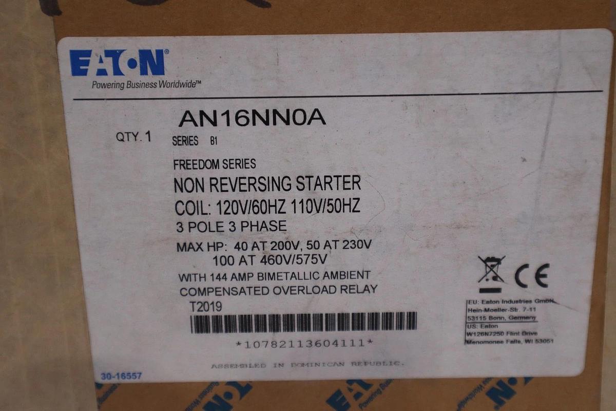 Eaton - AN16NN0A - Freedom Nema Starter NEW IN BOX UNIT STOCK GF-1305